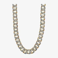Mens Stainless Steel 24 Inch Curb Chain Necklace