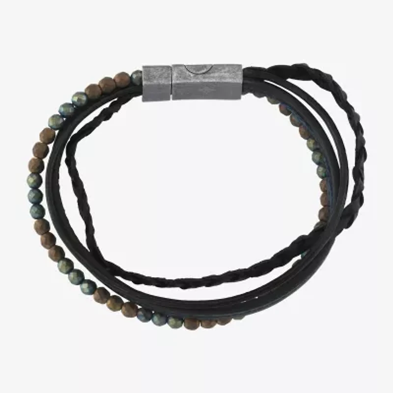 Mens Stainless Steel Strand Bracelet