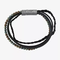 Mens Stainless Steel Strand Bracelet