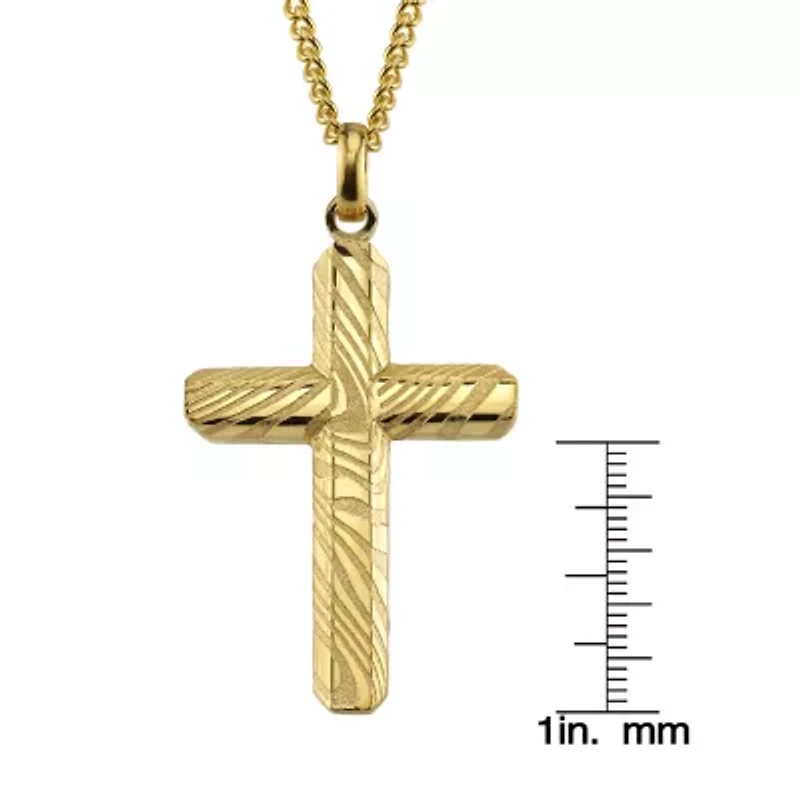 Mens Stainless Steel 24 Inch Pendant Necklace