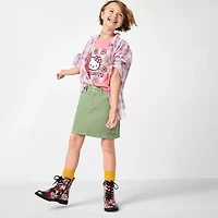 Thereabouts Little & Big Kid Girls Long Sleeve Cuffed Regular Fit Button-Down Shirt