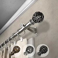 Rod Desyne Adora 3/4 Adjustable Curtain