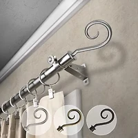 Rod Desyne Curl 3/4 Adjustable Curtain