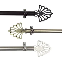 Rod Desyne Fan 3/4 Adjustable Curtain