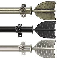 Rod Desyne Quill 3/4 Adjustable Curtain