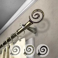 Rod Desyne Spiral 3/4 Adjustable Curtain