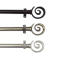 Rod Desyne Spiral 3/4 Adjustable Curtain