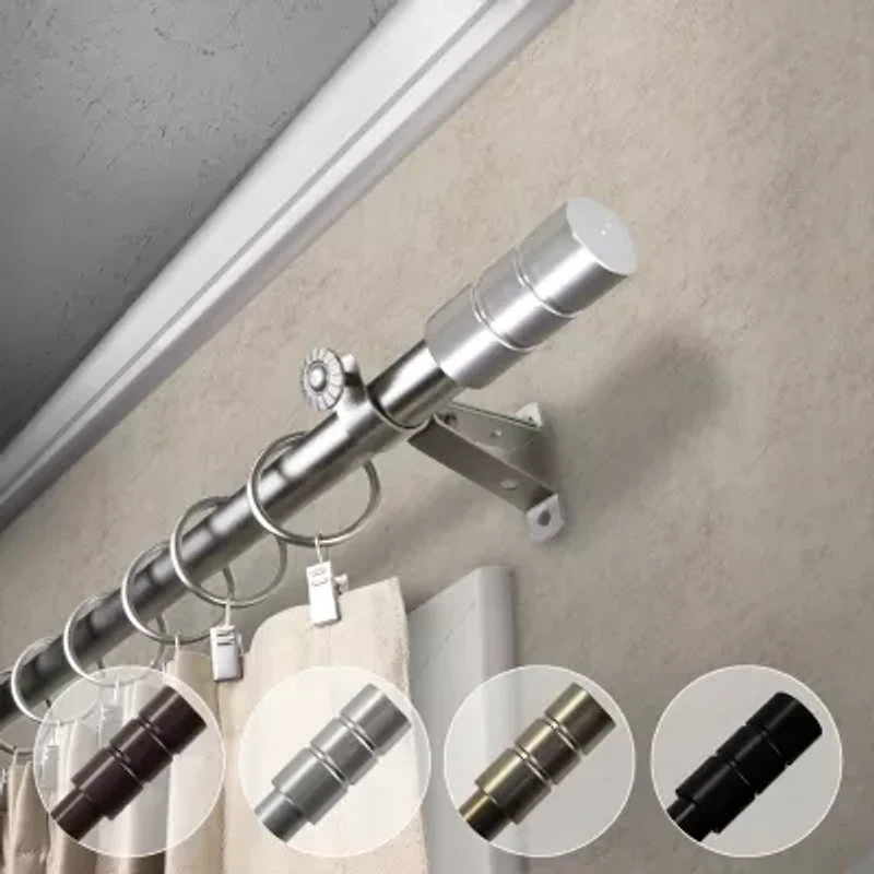 Rod Desyne Theo 3/4 Adjustable Curtain