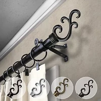 Rod Desyne Swan 3/4 Adjustable Curtain