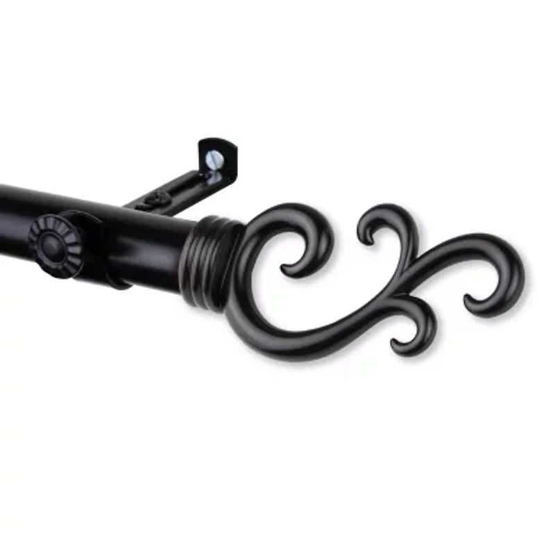 Rod Desyne Swan 3/4 Adjustable Curtain