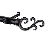 Rod Desyne Swan 3/4 Adjustable Curtain