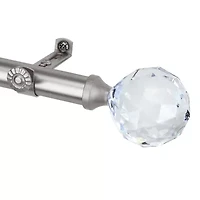 Rod Desyne Faceted 3/4 Adjustable Curtain