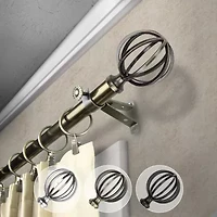 Rod Desyne Cage 3/4 Adjustable Curtain