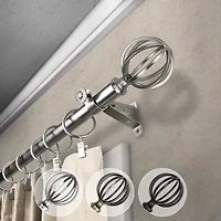 Rod Desyne Cage 3/4 Adjustable Curtain