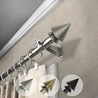 Rod Desyne Cone 3/4 Adjustable Curtain