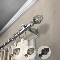 Rod Desyne Acorn 3/4 Adjustable Curtain