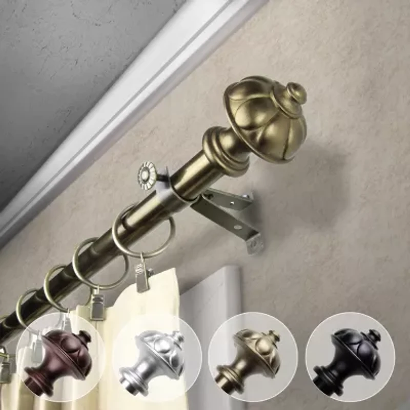 Rod Desyne Sierra 3/4 Adjustable Curtain