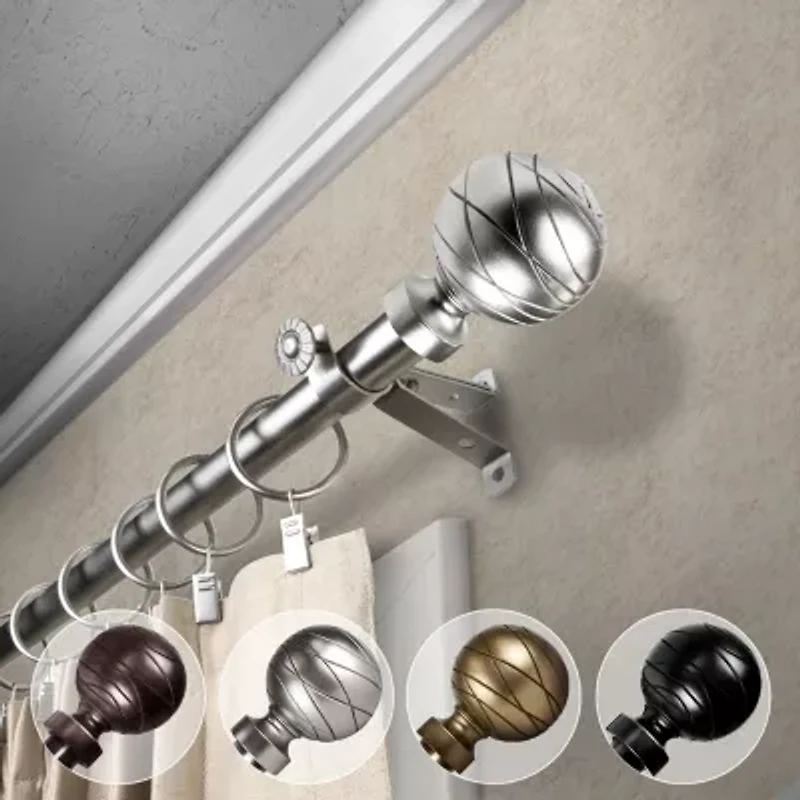 Rod Desyne Arman 3/4 Adjustable Curtain