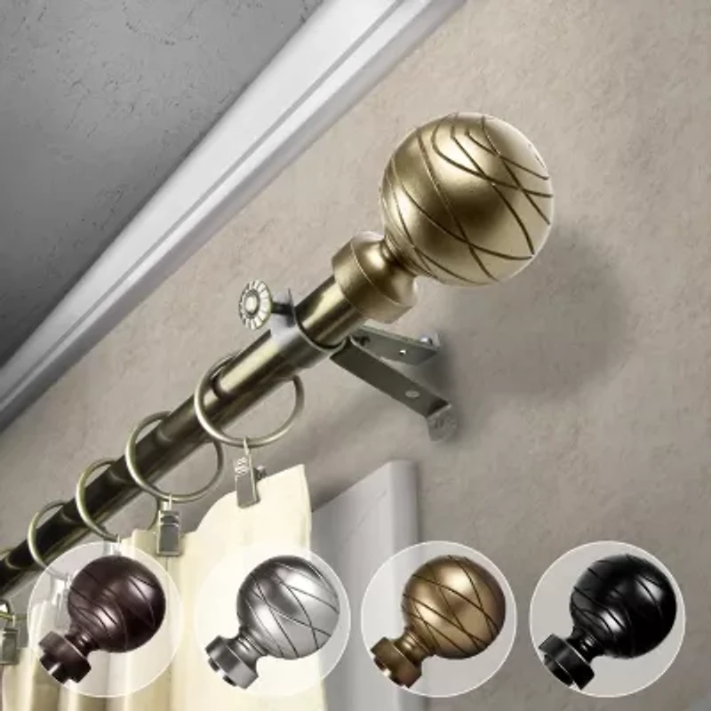 Rod Desyne Arman 3/4 Adjustable Curtain