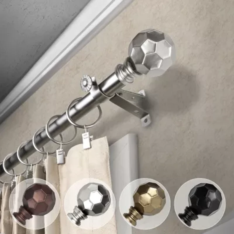 Rod Desyne Christiano 3/4 Adjustable Curtain