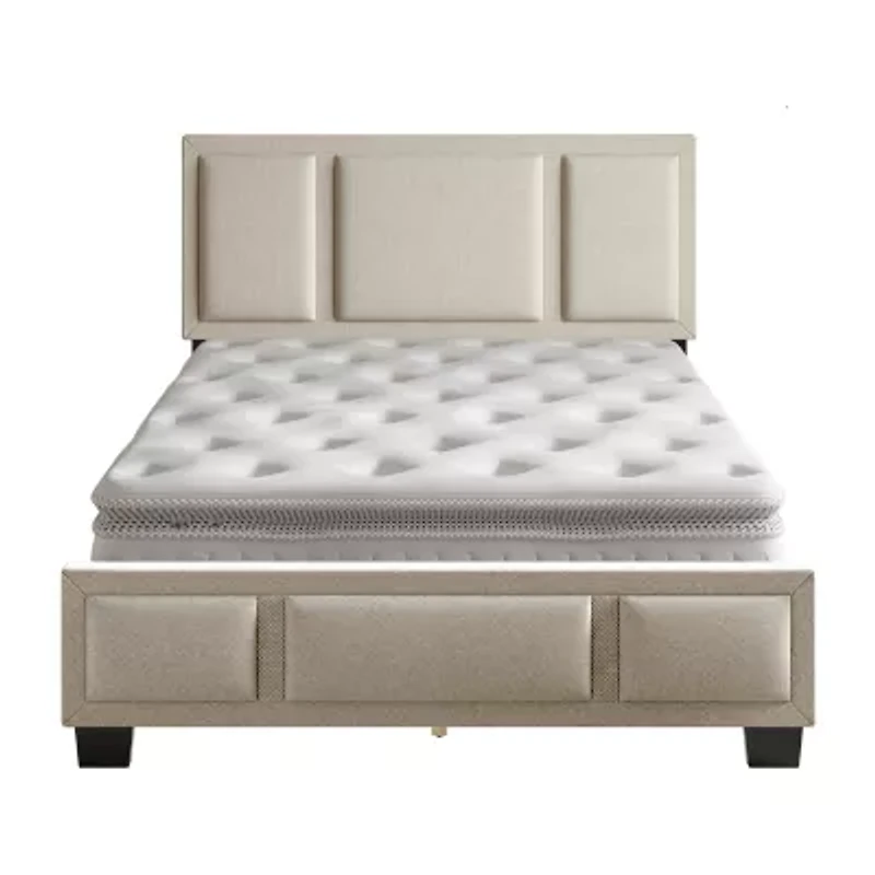 Triiptych Upholstered Platform Bed