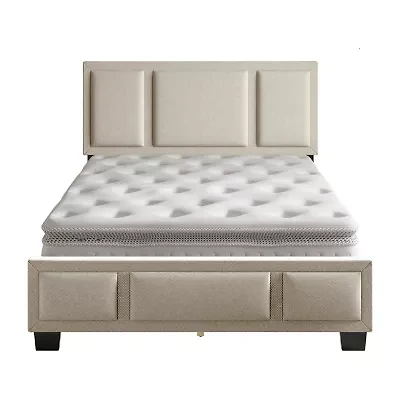 Triiptych Upholstered Platform Bed