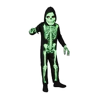 Little & Big Kid Boys Glow-In-The-Dark Skeleton 4-pc. Costume