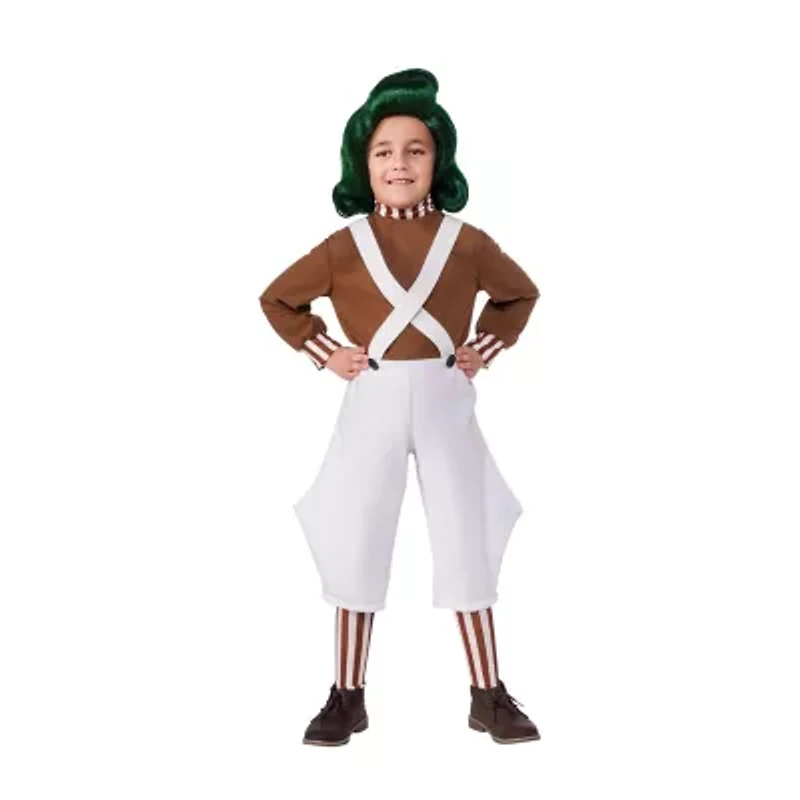 Little & Big Kid Unisex Oompa Loompa 3-pc. Costume