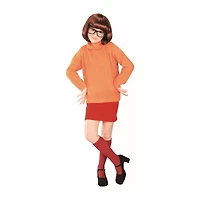 Little & Big Kid Girls Velma Scooby Doo 4-pc. Costume