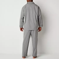 Stafford Modal Mens Long Sleeve 2-pc. Big Pajama Sets