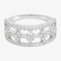 (Si1-Si2/ H-I) Womens 1 CT. T.W. Lab Grown White Diamond 10K Gold Band