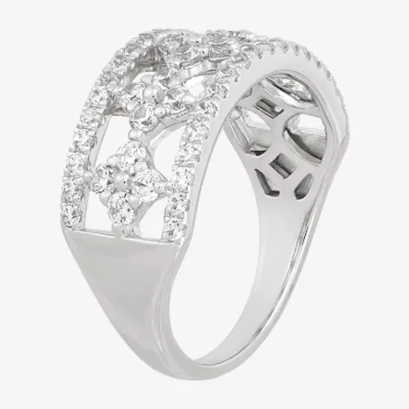 (Si1-Si2/ H-I) Womens 1 CT. T.W. Lab Grown White Diamond 10K Gold Band