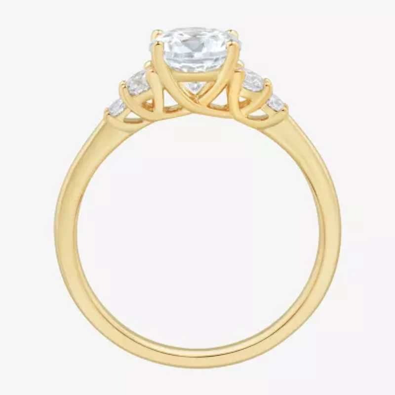 (H-I / Si1-Si2) Womens 1 1/4 CT. T.W. Lab Grown White Diamond 10K Gold Round Band