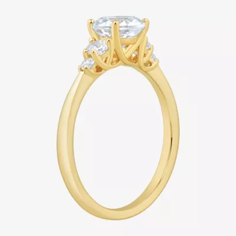 (H-I / Si1-Si2) Womens 1 1/4 CT. T.W. Lab Grown White Diamond 10K Gold Round Band