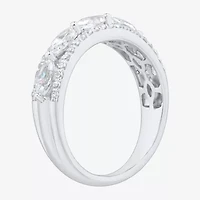 (H-I / Si1-Si2) Womens 1 CT. T.W. Lab Grown White Diamond 10K Gold Anniversary Band