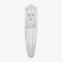 (H-I / Si1-Si2) Womens 1 CT. T.W. Lab Grown White Diamond 10K Gold Anniversary Band