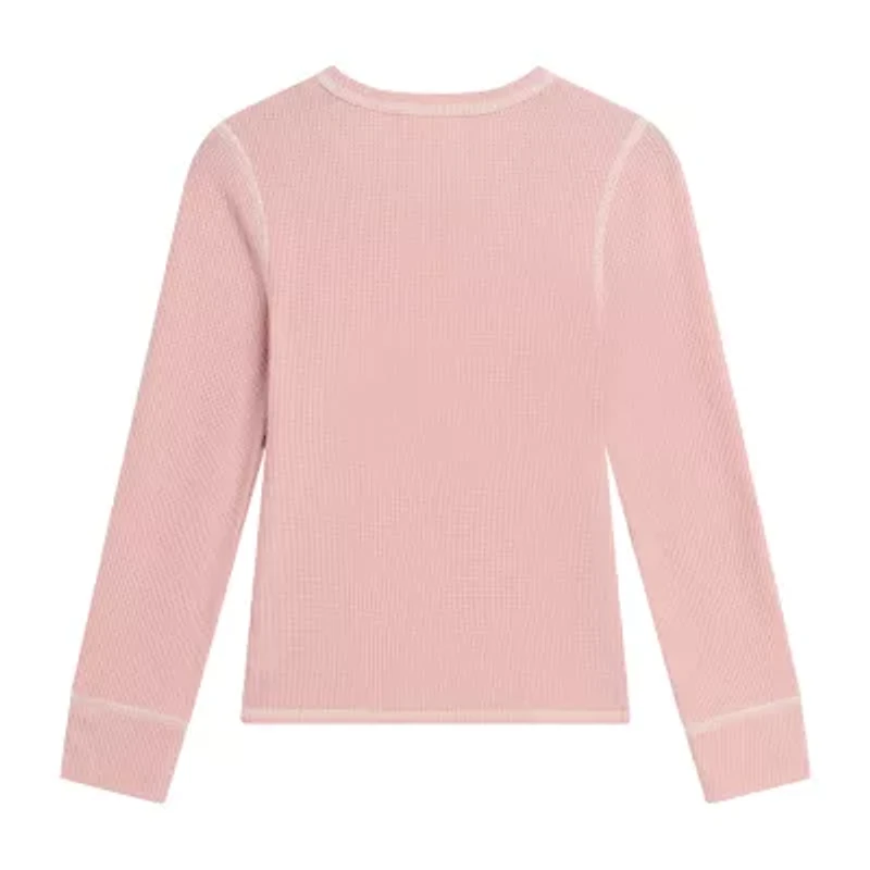 Knit Works Big Kid Girls Scoop Neck Long Sleeve Regular Fit Graphic T-Shirt