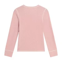 Knit Works Big Kid Girls Scoop Neck Long Sleeve Regular Fit Graphic T-Shirt