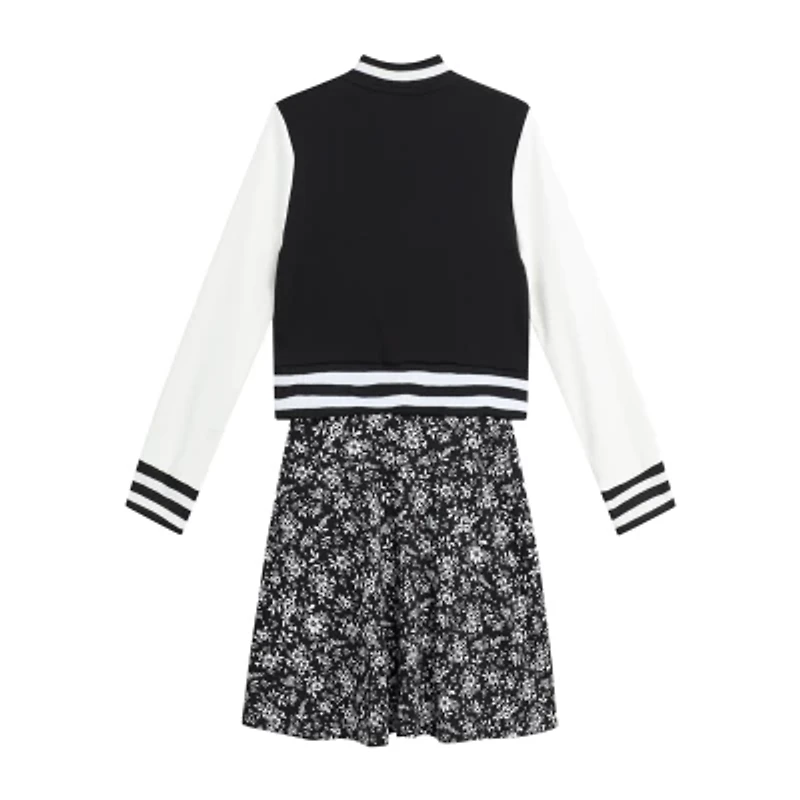 Knit Works Little & Big Kid Girls Midi Floral Dress Set