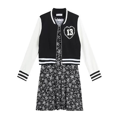 Knit Works Little & Big Kid Girls Midi Floral 2-pc. Dress Set