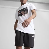 PUMA Mens Crew Neck Short Sleeve Regular Fit Graphic T-Shirt
