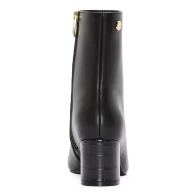 Liz Claiborne Womens Kendale Block Heel Booties