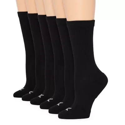 Xersion Essential Performance Womens 6 Pair Crew Socks