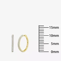 Limited Quantities! Womens 7/8 CT. T.W. Natural White Diamond 14K Gold 38.8mm Hoop Earrings