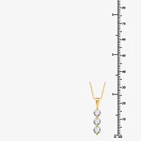 Snowman (H-I / I1) Womens 1 1/4 CT. T.W. Lab Grown White Diamond 10K Gold 18 Inch Pendant Necklace