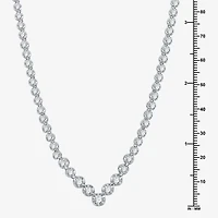 H-I / I1) Womens CT. T.W. Lab Grown Diamond 10K or 14K White Yellow Gold Tennis Necklaces