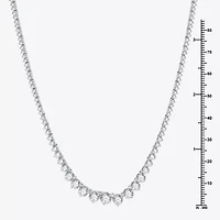 8 CT.T.W. (H-I / I1) Womens Lab Grown White Diamond 10K or 14K Yellow Gold Tennis Necklace
