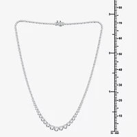 10 CT.T.W. (H-I / I1) Womens Lab Grown Diamond Tennis Necklace Gold