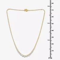 10 CT.T.W. (H-I / I1) Womens Lab Grown Diamond Tennis Necklace in Gold
