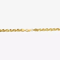 Made in Italy Unisex Adult 10K Gold 20 Inch Link Chain Necklace